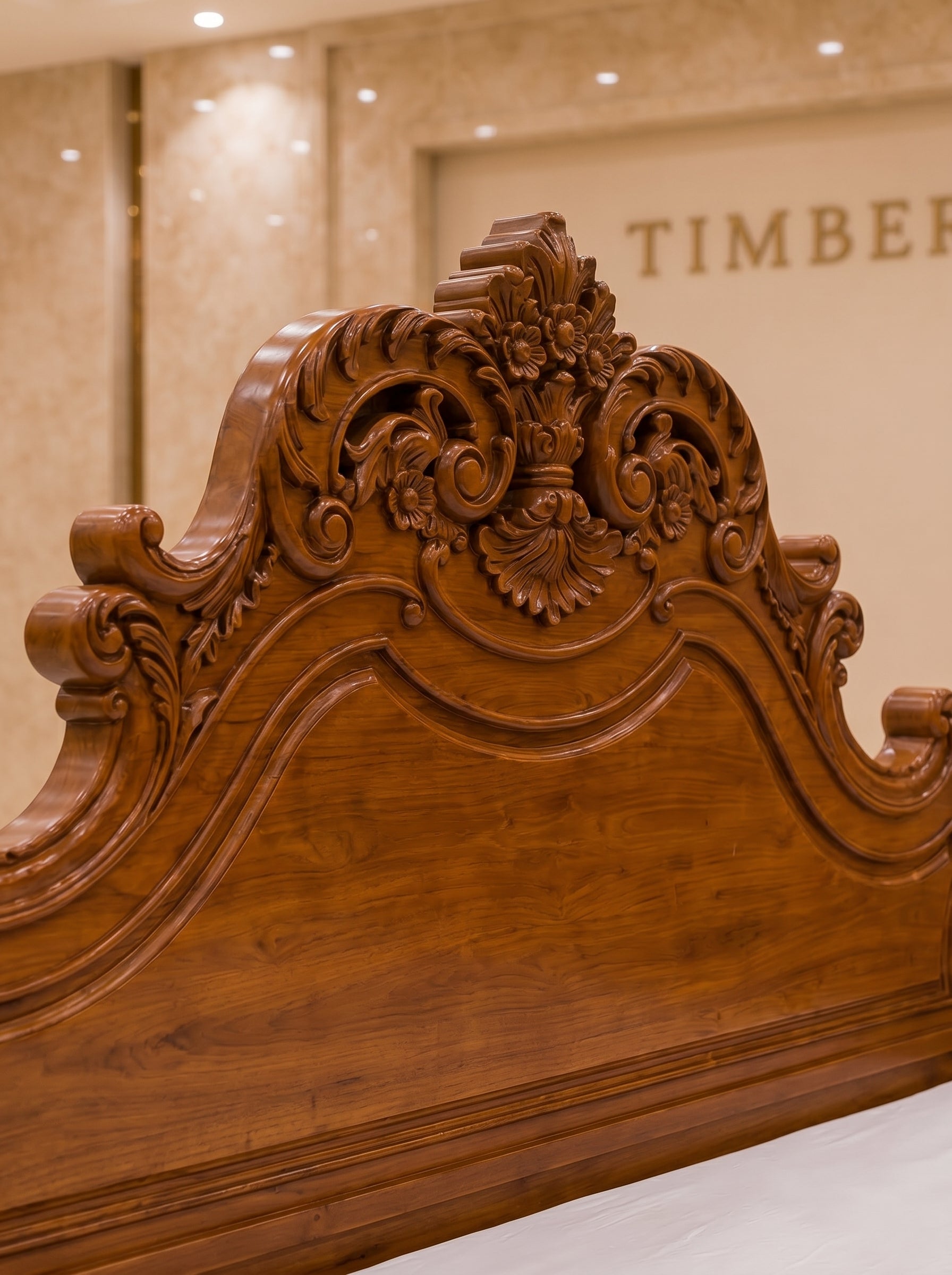 Hand Carved Pure Teak Wood Bed | Royal Wooden Bed | Saharanpur Handmade | King Queen Size | Pan India Delivery