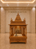 Shikhara Grande — Hand Carved Teak Wood Ram Darbar Mandir
By TIMBERCRAFTIN | Crafted in Saharanpur, India